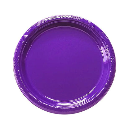 Pack 10 Platos Plásticos De Color A Elección Celebraciones