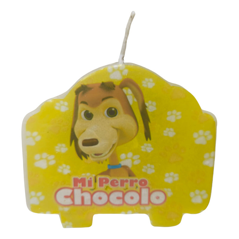 Vela De Cumpleaños Perro Chocolo