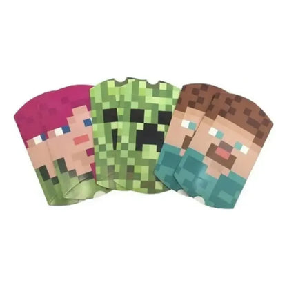 X 6 Unidades Cajitas De Sorpresa Cumpleaños Minecraft Multicolor