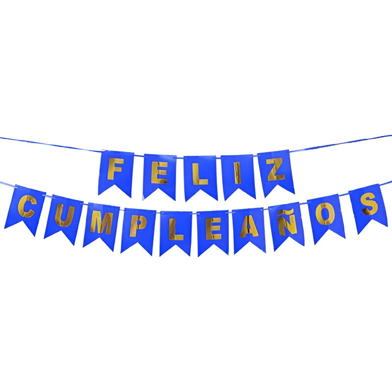 Guirnalda Banderin Feliz Cumpleaños Colores Fluor