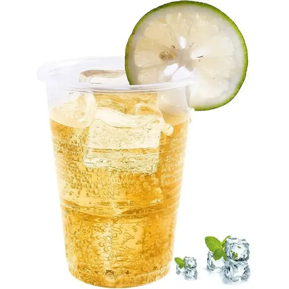 50 Vasos Plásticos Desechables 300cc/10 Oz, Ideal Fiestas Transparente