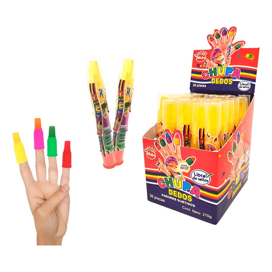 Caramelos Sin Azucar Chupa Dedos Mabu ( 24 Unidades )