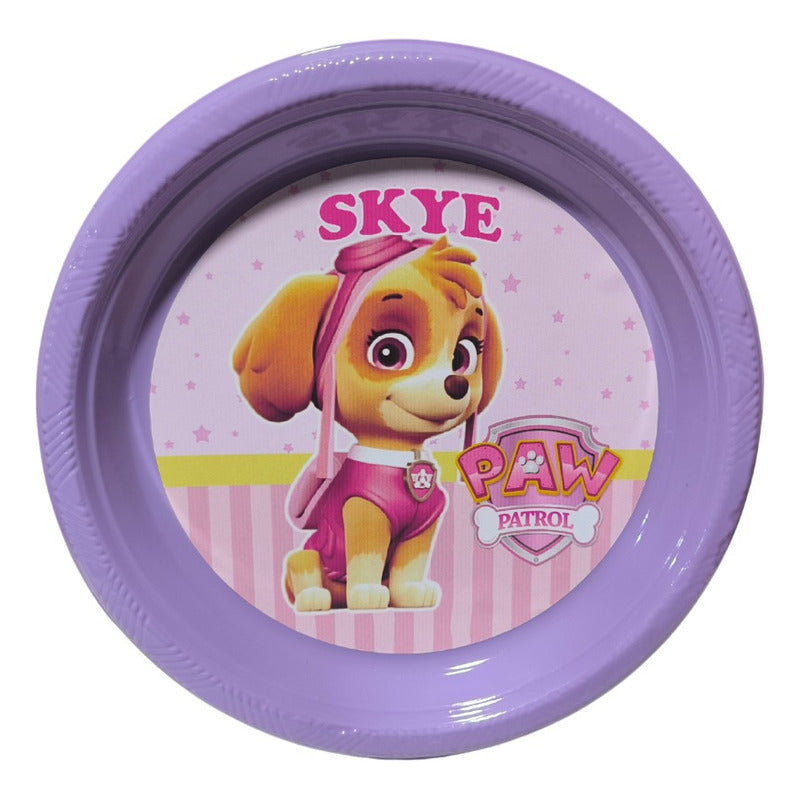 Pack 6 Platos Cumpleaños Sky Paw Patrol