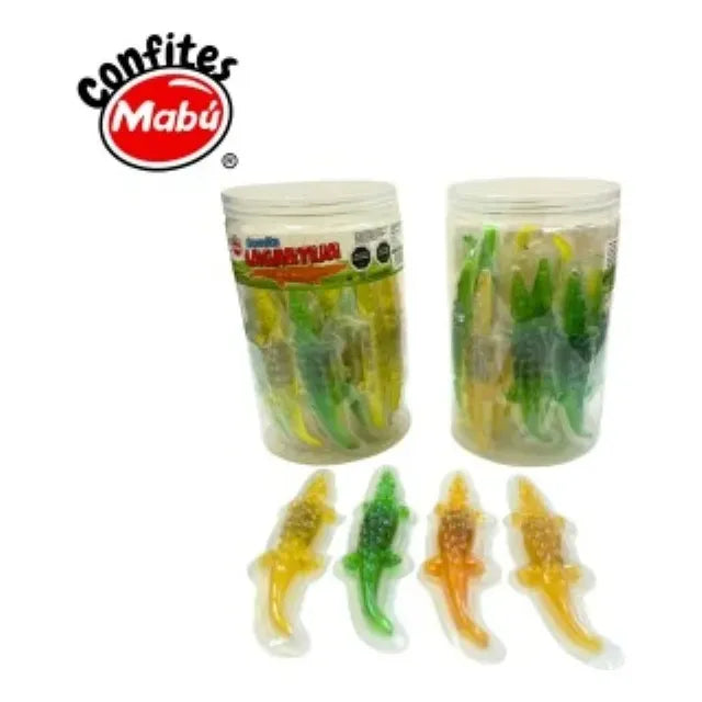 Gomitas Sabores Frutales Lagartija Mabu 30 Uni