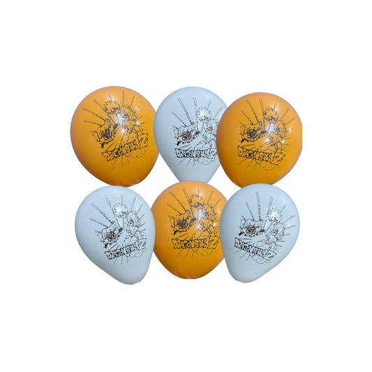 Set 12 Globos De Cumpleaños Látex Dragon Ball Z