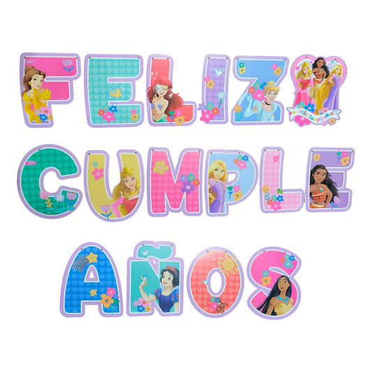 Cotillón Princesas Disney Y Rapunzel Guirnalda Cumpleaños