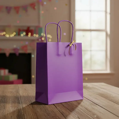 Pack 12 Bolsas De Papel Kraft De Color 27x21x11 Cm
