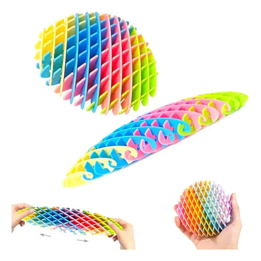 12 Pelota Expandible Sensorial Arcoíris Antiestrés Fidget Variado