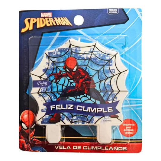 Vela Cumpleaños Spiderman Marvel