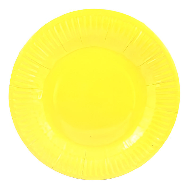 Pack 10 Plato Cartón Cumpleaños De Color Para Fiestas