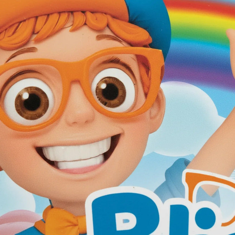 Pendon De Cumpleaños Blippi Pvc Decoración Fiesta Cumpleaños Celeste