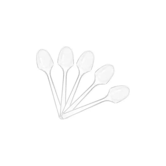 Pack 100 Mini Cucharas Para Postres Plásticas