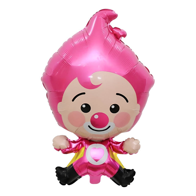 Globo Metalizado Plim Plim Cuerpo Rosado 70 Cm Rosa