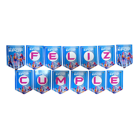 Cotillon Guerreras Kpop Demon Hunters Guirnalda Colgante