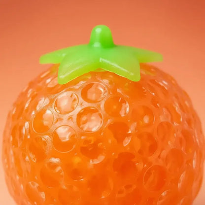 Pack 12 Pelota Antiestrés Squishy Con Orbeez Forma De Frutas Surtido
