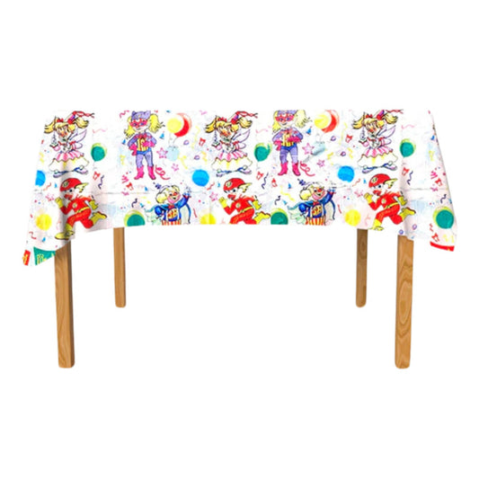 Cotillón Retro Mantel Cumpleaños Vintage Ochentero