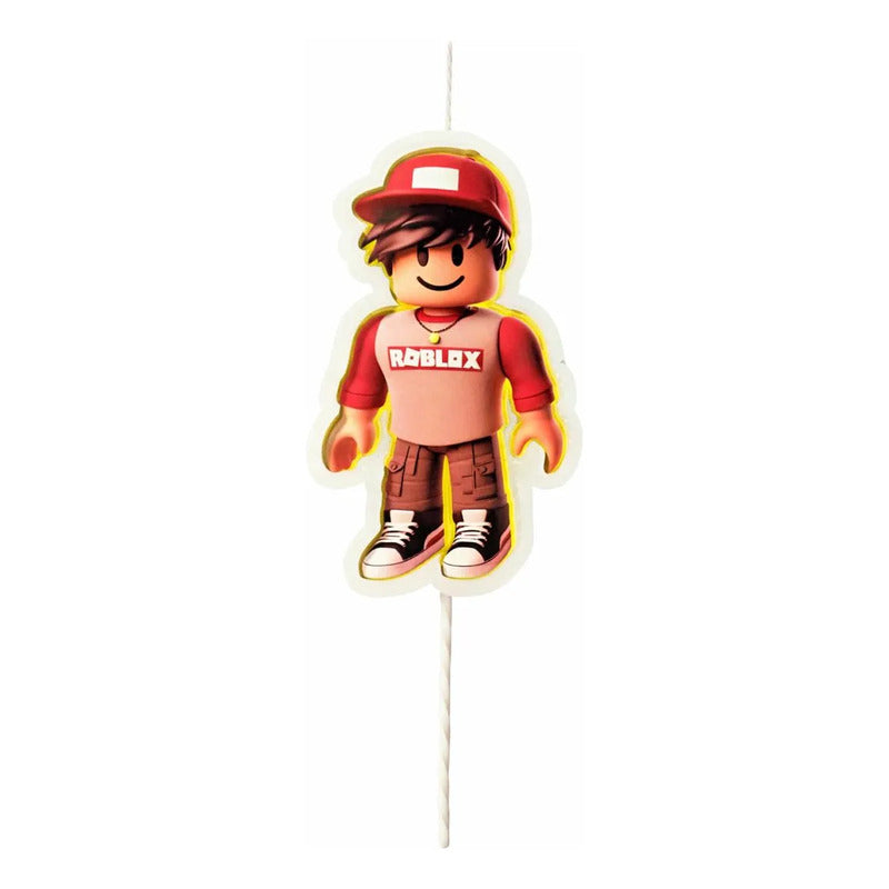 Vela De Cumpleaños Roblox Estrella Para Torta