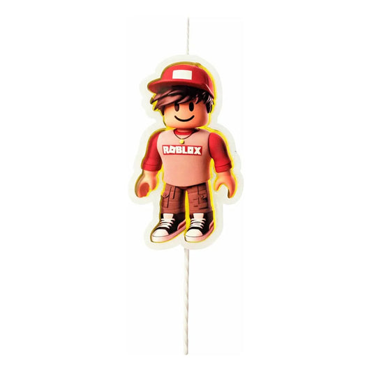 Vela De Cumpleaños Roblox Estrella Para Torta