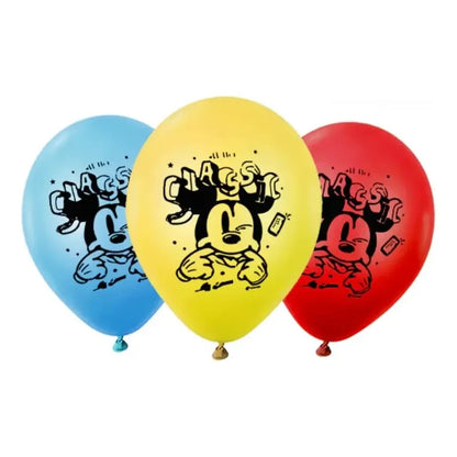 Globos Mickey Mouse Disney Fiesta Cumpleaños Pack 12 Unidade Surtido