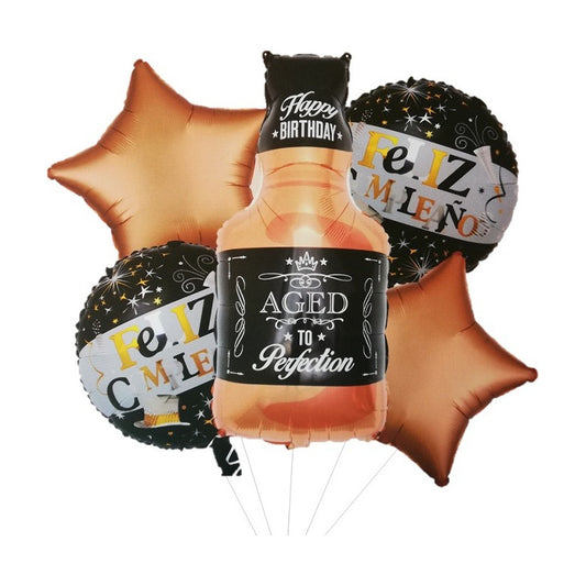 Set De Globos Wisky 5 Unidades