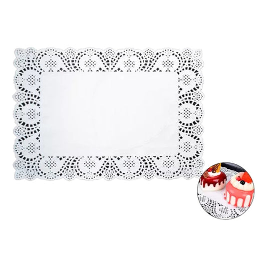 Pack 10 Blondas Rectangular Para Bandejas 30x40 Cm