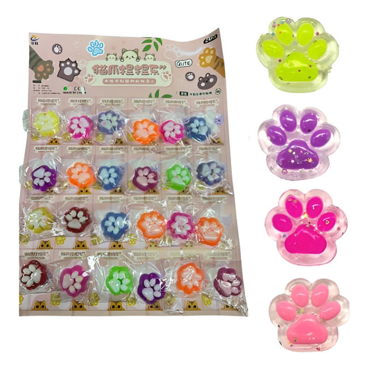 24 Squishy Sensoriales Huellas O Patitas Sorpresa Cumpleaños