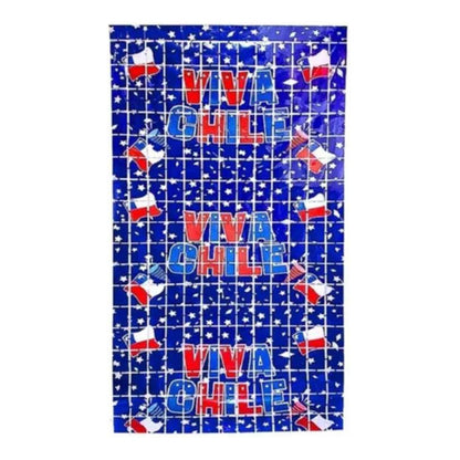Cortina Metalica Fiestas Patrias 100 X 200 Cm