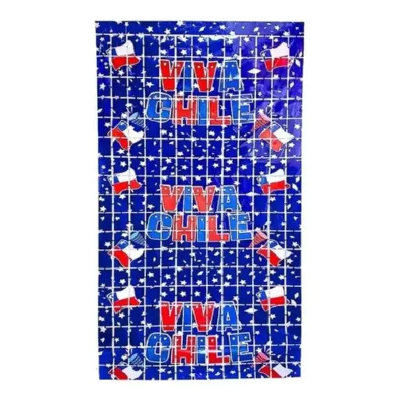 Cortina Metalica Fiestas Patrias 100 X 200 Cm