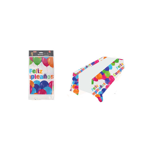 Mantel Plástico De Cumpleaños 108x220 Cm