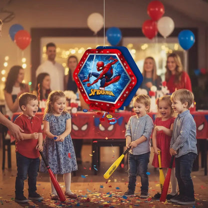 Piñata 3d Spiderman Hombre Araña Cotillón Activarte Rojo Grande