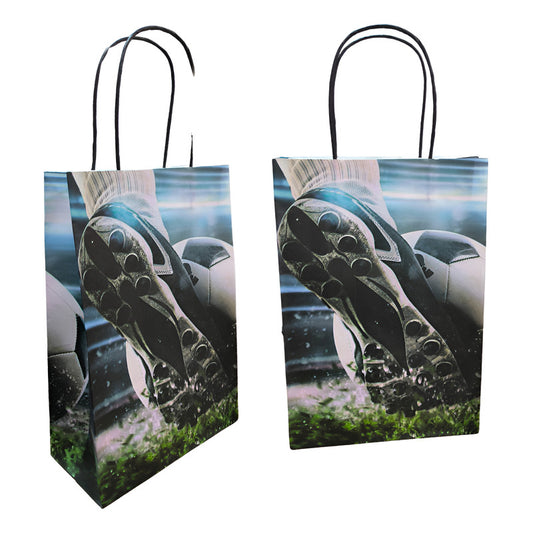 Pack 10 Bolsas De Cumpleaños Futbol 22x32 Cm