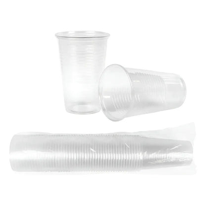 50 Vasos Plásticos Desechables 300cc/10 Oz, Ideal Fiestas Transparente