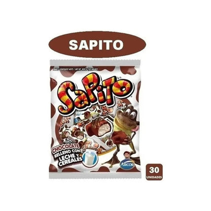 Chocolates Sapito Arcor Rellenos Leche Cereales Bolsa 300g