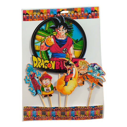 Pack 5 Topper Torta Cumpleaños Dragon Ball Z