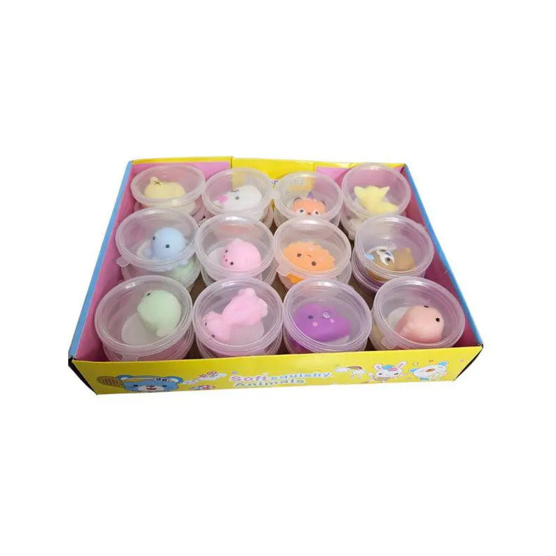 Set 24 Squishies Mochi Animalitos Kawaii Antiestrés Pack Surtido