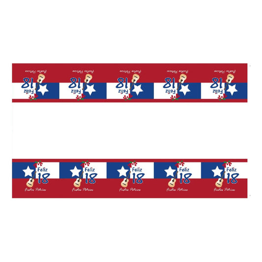 Mantel Plástico Fiestas Patrias  108 X 180 Cm