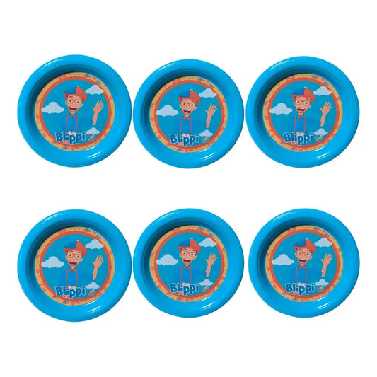 Pack 6 Platos Cotillón Cumpleaños Blippi