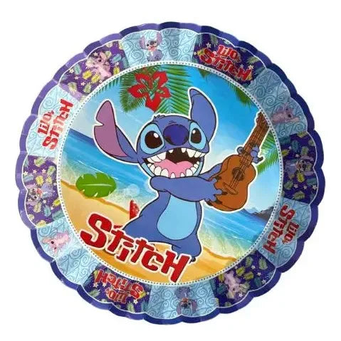 Pack 4 Bandejas Cumpleaños Lilo Y Stitch ( Cartón 32 Cm )