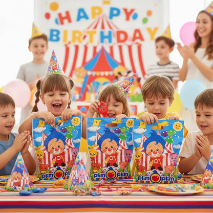 10 Bolsa Para Dulces Herméticas Cumpleaños Payaso Plim Plim