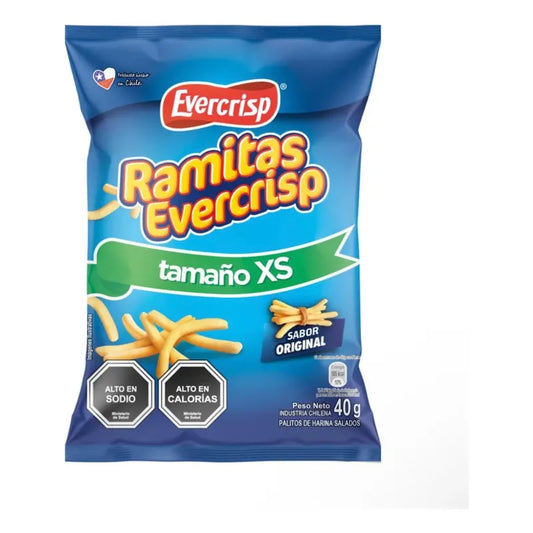 Ramitas Evercrisp Sabor Original Xs 40g Snack 10 Unidades