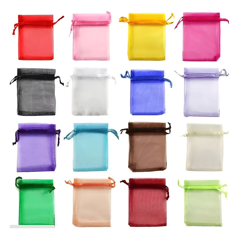 Pack 12 Bolsas De Organza 9x12 Cm