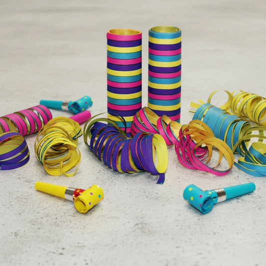 Cotillón Cumpleaños Serpentina Rollo De Papel (3 Unidades)