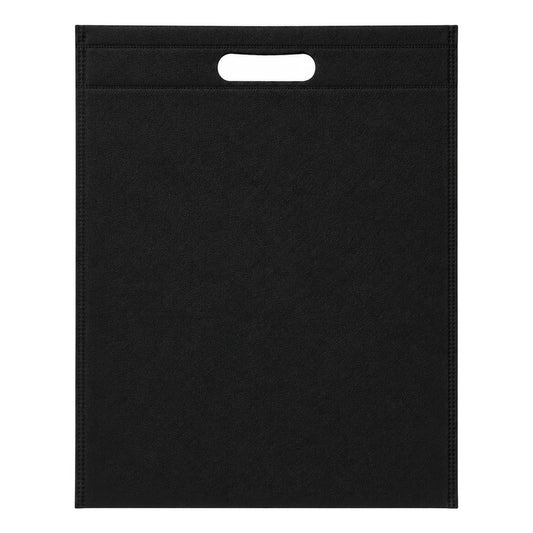 Pack 10 Bolsa Ecológica Reutilizable Tnt Con Asa 25x31 Negro