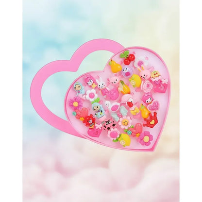 Pack De 36 Anillos Para Niñas , Sorpresas  Relleno Piñatas