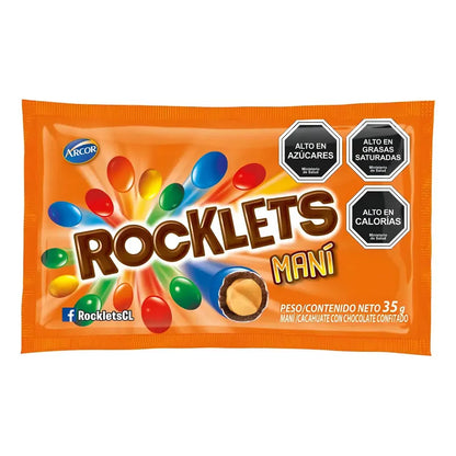 Rocklets Maní Chocolate Caramelo Mani Arcor Chocolate Y Maní Caja 30 g 18 U Pack X 18