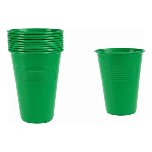 Pack 50 Vasos Plásticos De Color Para Fiestas 10oz - 300cc Verde