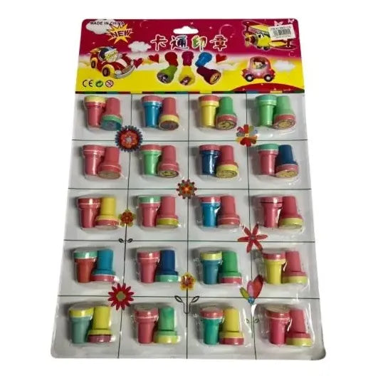 40 Timbres Juguetes De Niños Sorpresas Sellos Surtidos Surtido