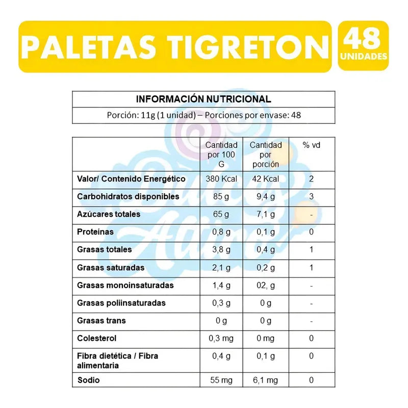 Paleta Tigreton (caja Con 48 Unidades)
