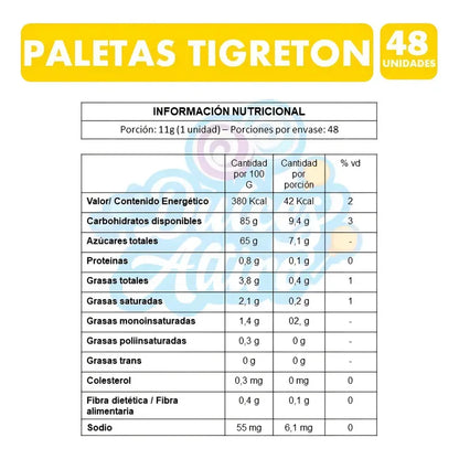 Paleta Tigreton (caja Con 48 Unidades)