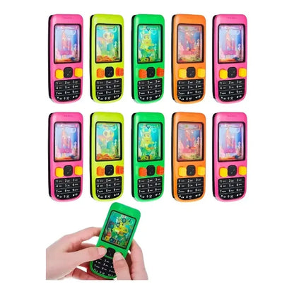 Pack 12 Juguetes Celular De Agua Lanzador De Aros Sorpresas Surtido